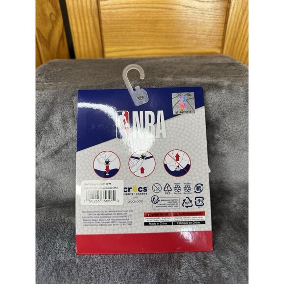 Brand New Los Angeles Lakers NBA Croc Charms Jibbitz Orignal 5 Pack - Picture 2 of 3